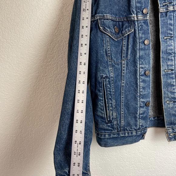 Vintage Men’s 80’s Levi Wool-like lined denim jacket 38 - Picture 11 of 11